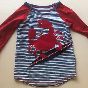 Toddler boys new Mudpie Crab rashguard